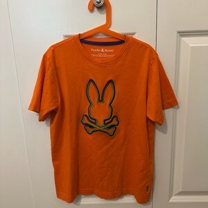 Psycho Bunny Kids Vibrant Orange Tee